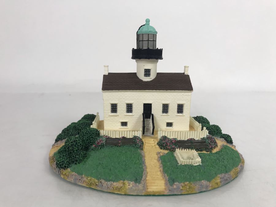 The Danbury Mint Old Point Loma Lighthouse Sculpture From Historic American Lighthouses [Photo 1]