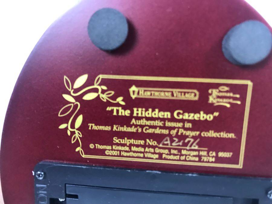 Thomas Kinkade's Gardens Of Prayer Collection 'The Hidden Gazebo' By Hawthorne Village [Photo 5]