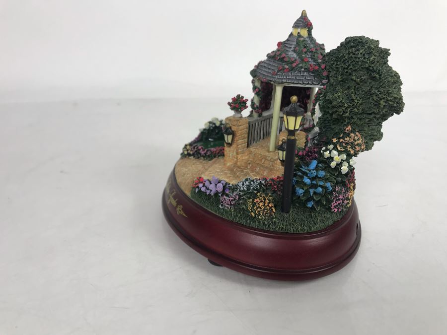 Thomas Kinkade's Gardens Of Prayer Collection 'The Hidden Gazebo' By Hawthorne Village [Photo 3]