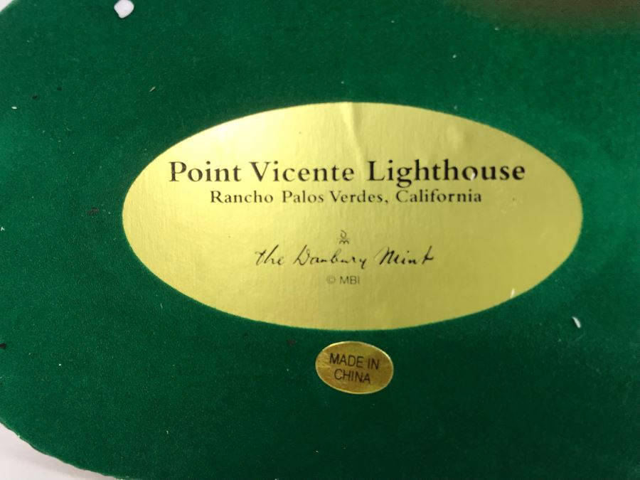 The Danbury Mint Point Vicente Lighthouse Rancho Palos Verdes, California Figurine Model [Photo 5]