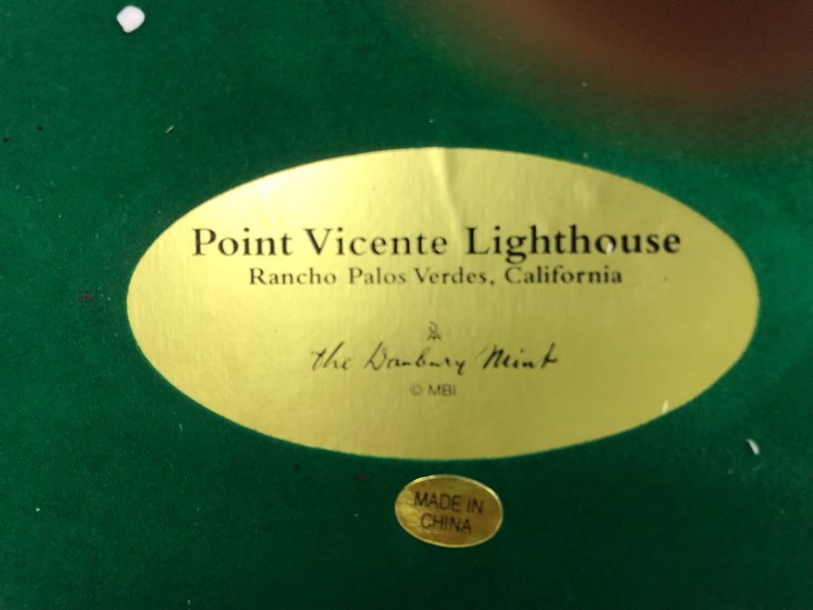The Danbury Mint Point Vicente Lighthouse Rancho Palos Verdes, California Figurine Model [Photo 6]