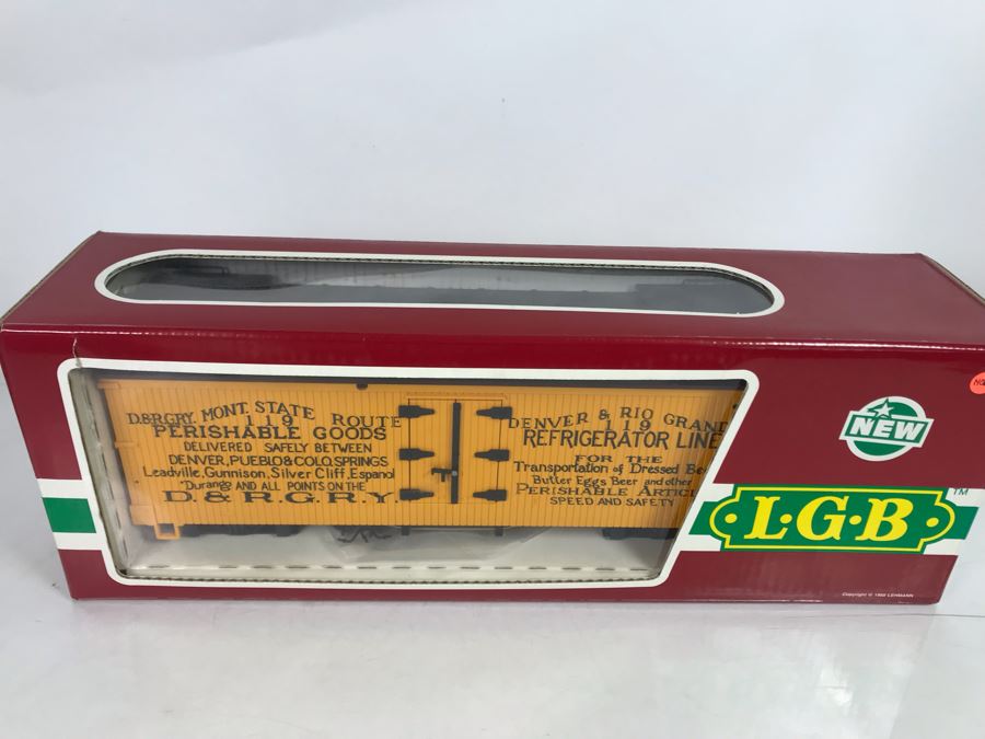 Lehmann Gross Bahn LGB The Big Train Denver & Rio Grande Refrigerator Line Reefer Made In West Germany With Box [Photo 2]
