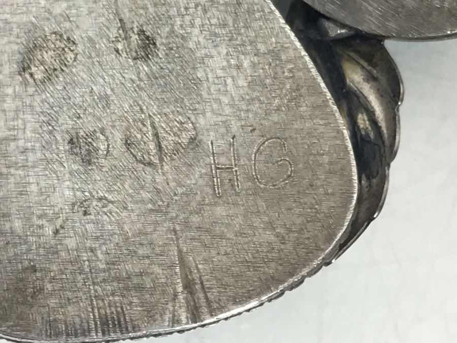 Vintage Signed Native American Sterling Silver Turquoise Necklace Signed PT HG 113.4g [Photo 21]