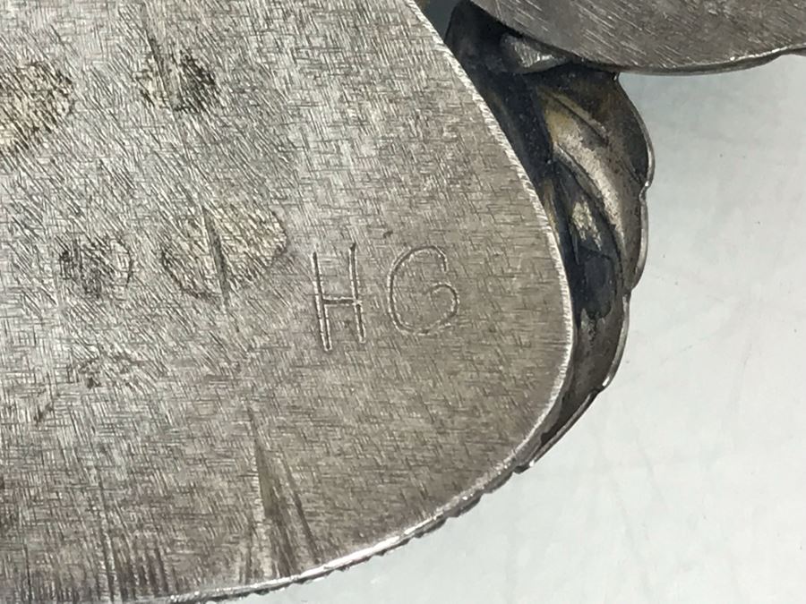 Vintage Signed Native American Sterling Silver Turquoise Necklace Signed PT HG 113.4g [Photo 22]