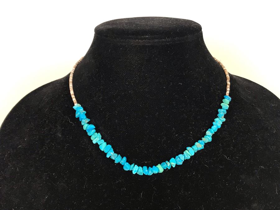 Vintage Turquoise Stone Necklace [Photo 1]