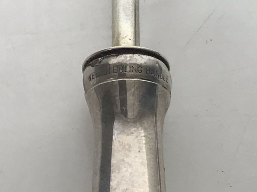 Vintage Sterling Silver Web Candle Snuffer 38.5g Sterling [Photo 7]