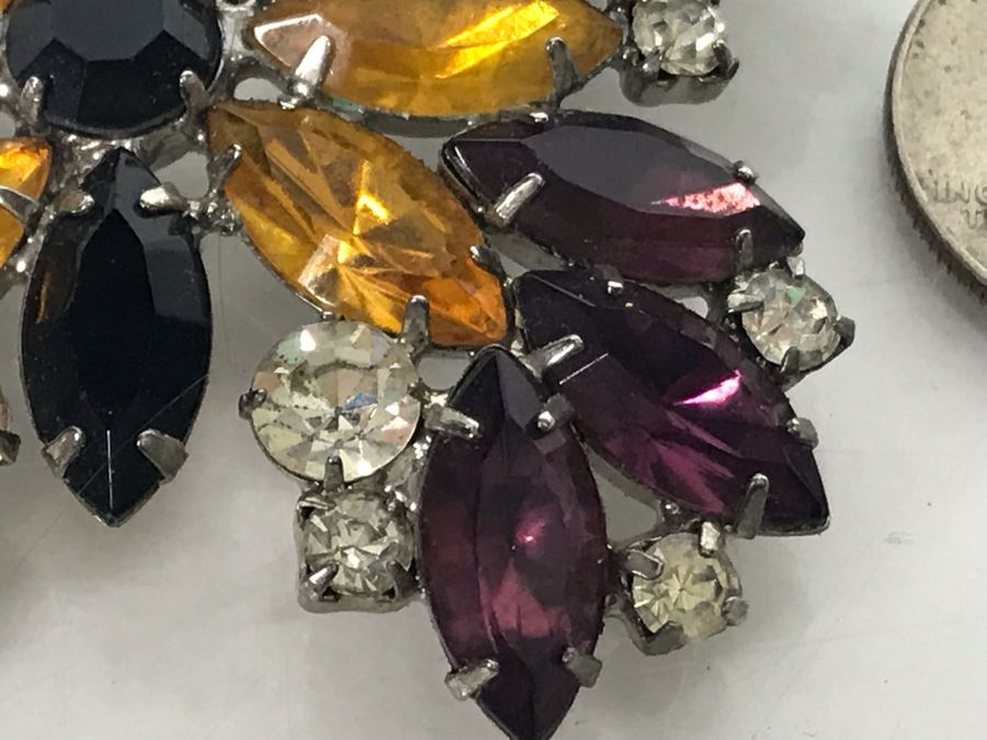 Vintage Rhinestone Butterfly Brooch Pin [Photo 6]