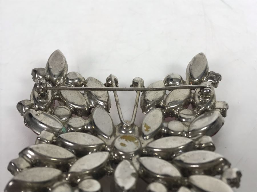 Vintage Rhinestone Butterfly Brooch Pin [Photo 9]