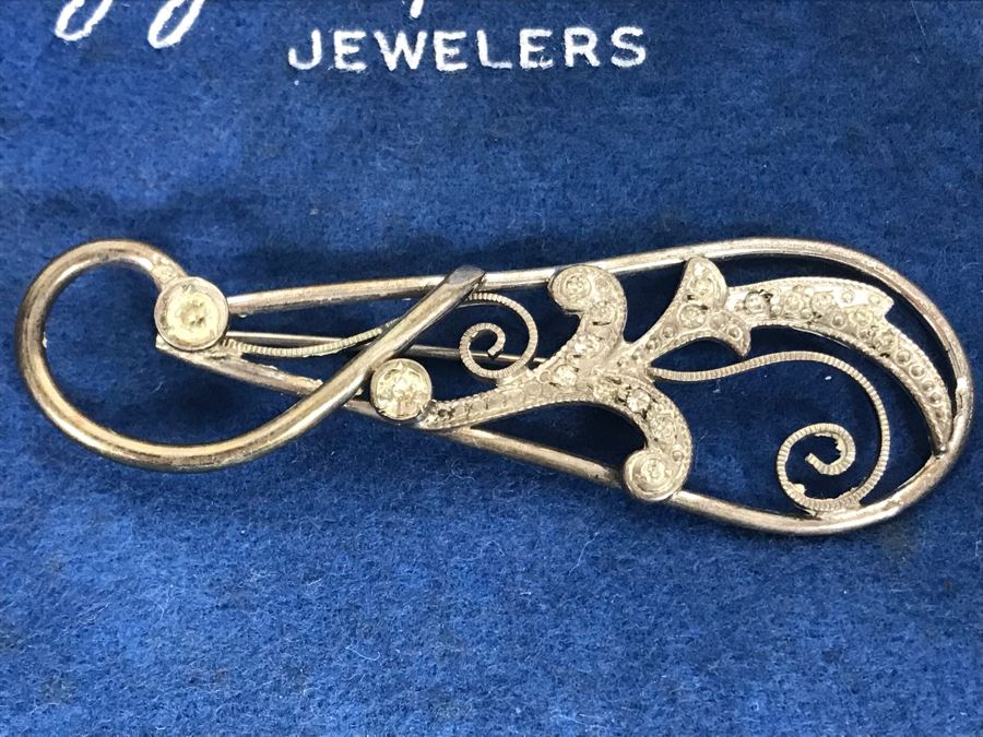 Vintage Sterling Silver Brooch Pin 8.8g [Photo 3]