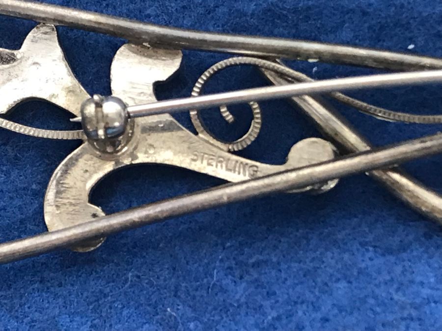 Vintage Sterling Silver Brooch Pin 8.8g [Photo 8]