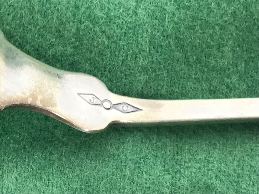 (3) Antique Coin Silver Spoons Signed J C 48.8g [Photo 4]