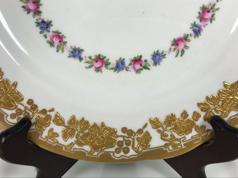 (3) Hammersley & Co China England Gold Decorated Plates 10.5R [Photo 6]