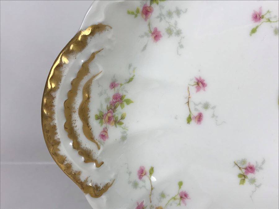 Limoges France Haviland & Co Handled Serving Platter 10.5L [Photo 3]