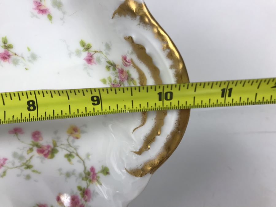 Limoges France Haviland & Co Handled Serving Platter 10.5L [Photo 14]