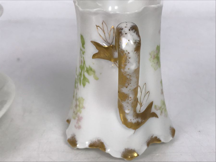 Limoges France Haviland & Co (2) Cups And Saucers The Montebello Plus Creamer [Photo 7]