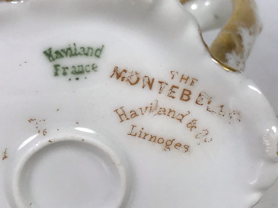 Limoges France Haviland & Co (2) Cups And Saucers The Montebello Plus Creamer [Photo 10]