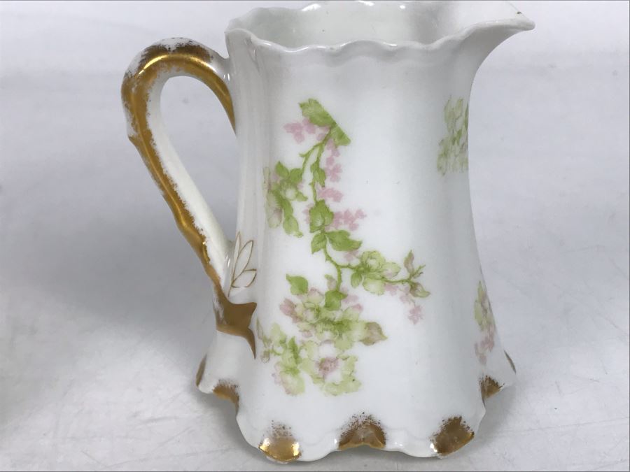 Limoges France Haviland & Co (2) Cups And Saucers The Montebello Plus Creamer [Photo 8]