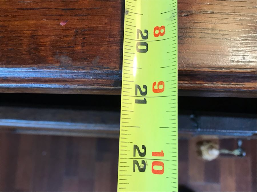 Antique French Handmade 2-Drawer Wooden Cabinet 51W X 21D X 39H [Photo 22]