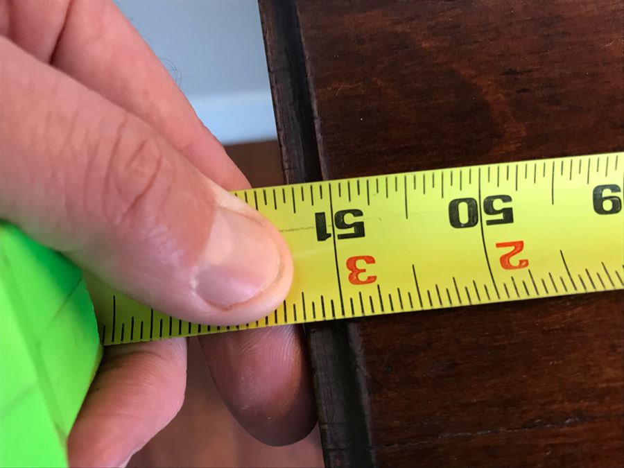 Antique French Handmade 2-Drawer Wooden Cabinet 51W X 21D X 39H [Photo 21]