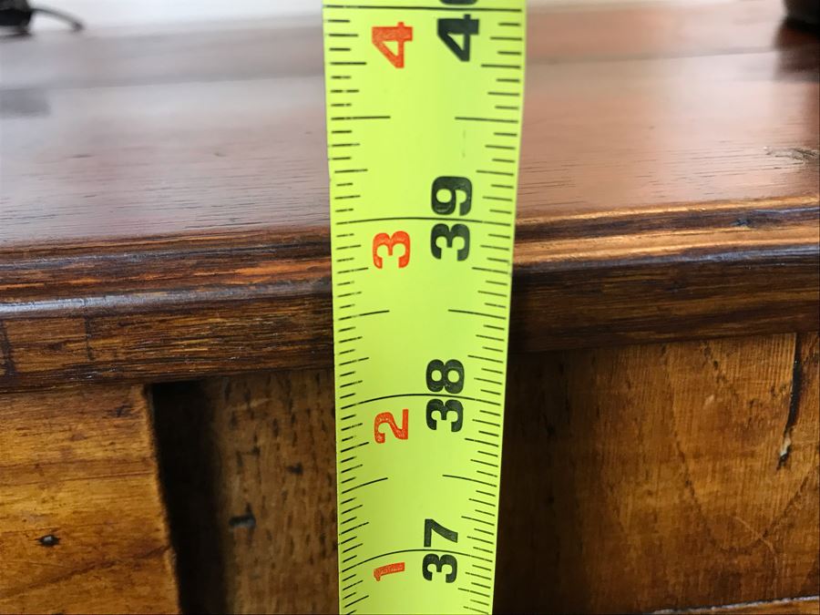 Antique French Handmade 2-Drawer Wooden Cabinet 51W X 21D X 39H [Photo 23]