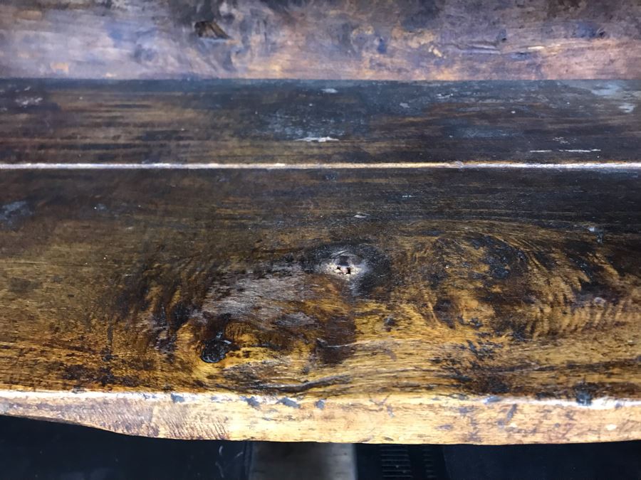 Antique French Handmade 2-Drawer Wooden Cabinet 51W X 21D X 39H [Photo 14]