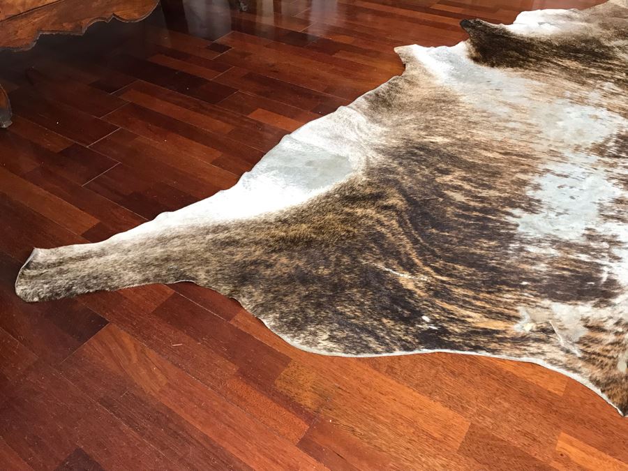 Vintage Cowhide Rug 89 X 96