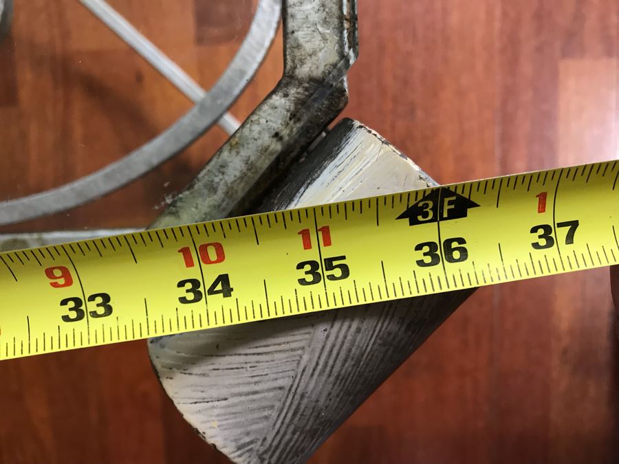 Designer Metal Coffee Table With Glass Table 36 X 36 [Photo 7]