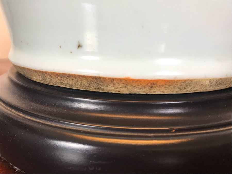 Vintage Chinese Hand Painted Porcelain Table Lamp 33H [Photo 13]