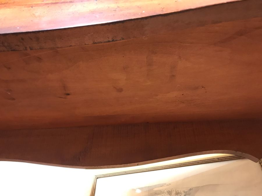 Vintage French Wooden Console Hallway Table 54W X 17D X 27H [Photo 9]