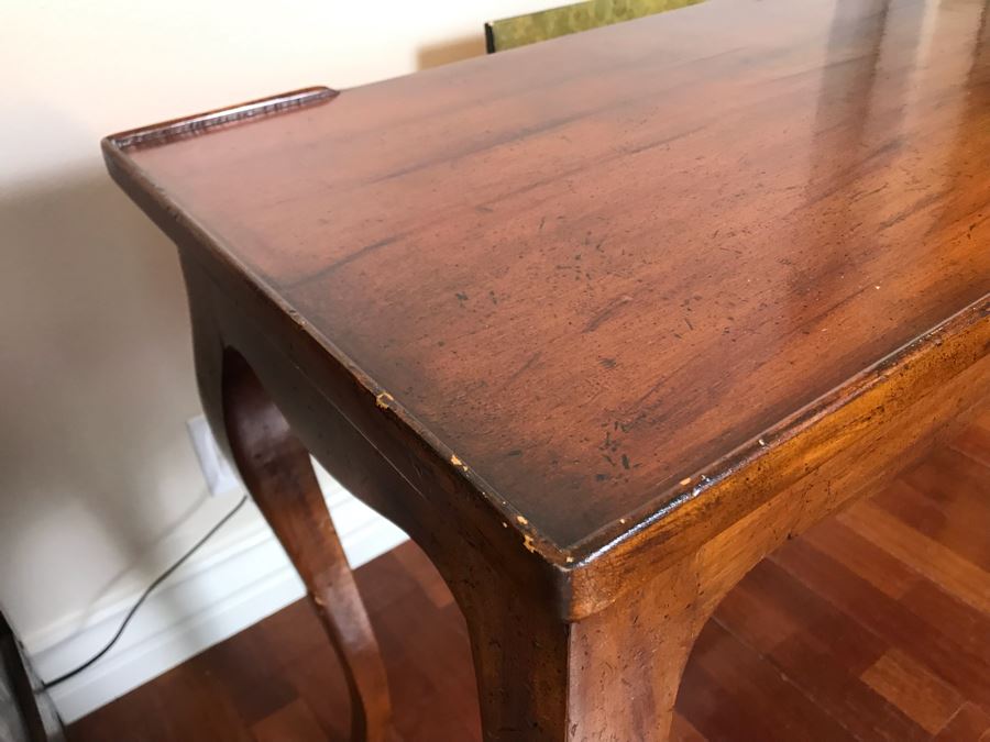 Vintage French Wooden Console Hallway Table 54W X 17D X 27H [Photo 3]