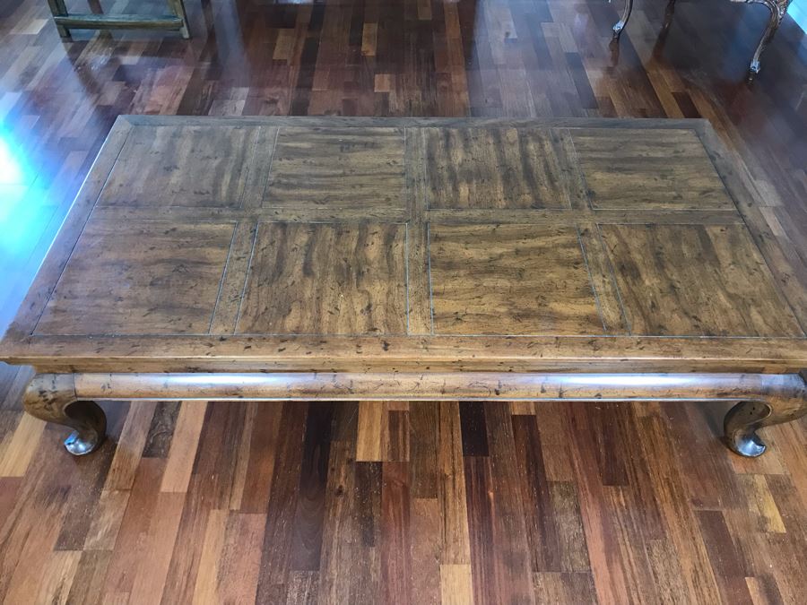Stunning Wooden Coffee Table 66W X 34D X 16H [Photo 4]