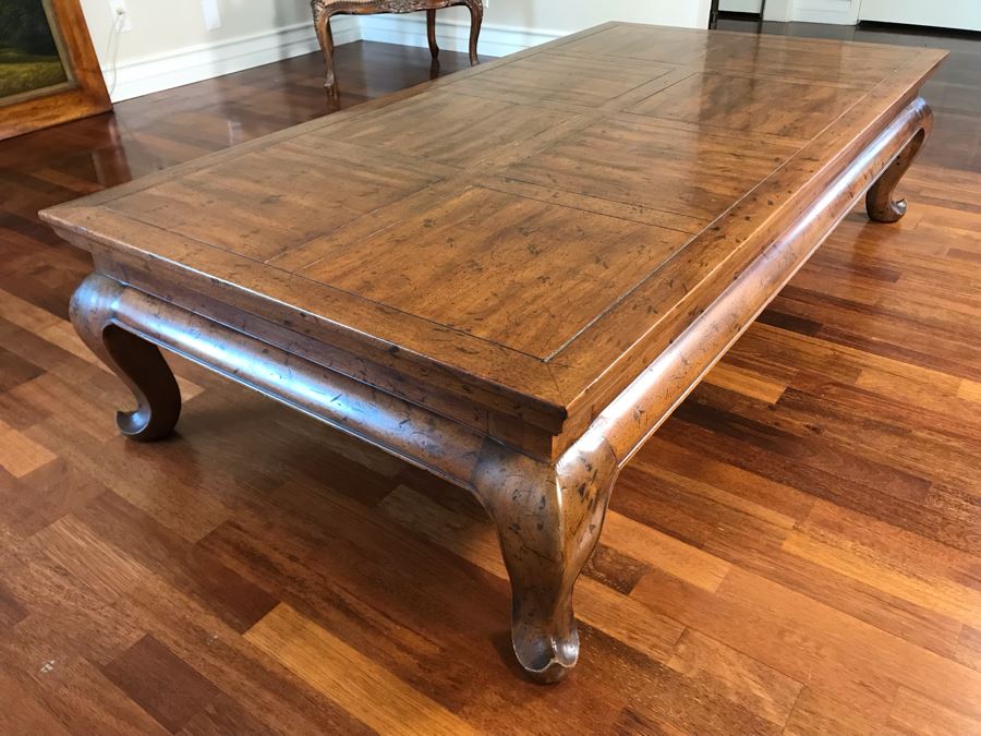 Stunning Wooden Coffee Table 66W X 34D X 16H [Photo 2]