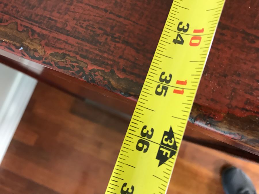 Antique Chinese Cabinet With Lower Drawer 35.5W X 17D X 34H [Photo 18]