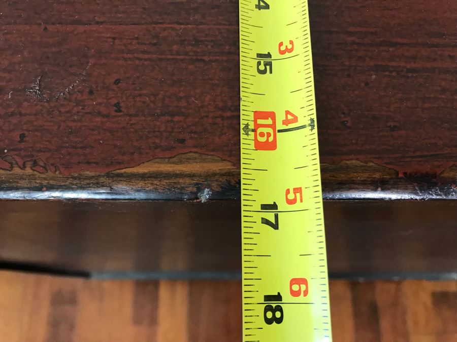 Antique Chinese Cabinet With Lower Drawer 35.5W X 17D X 34H [Photo 17]