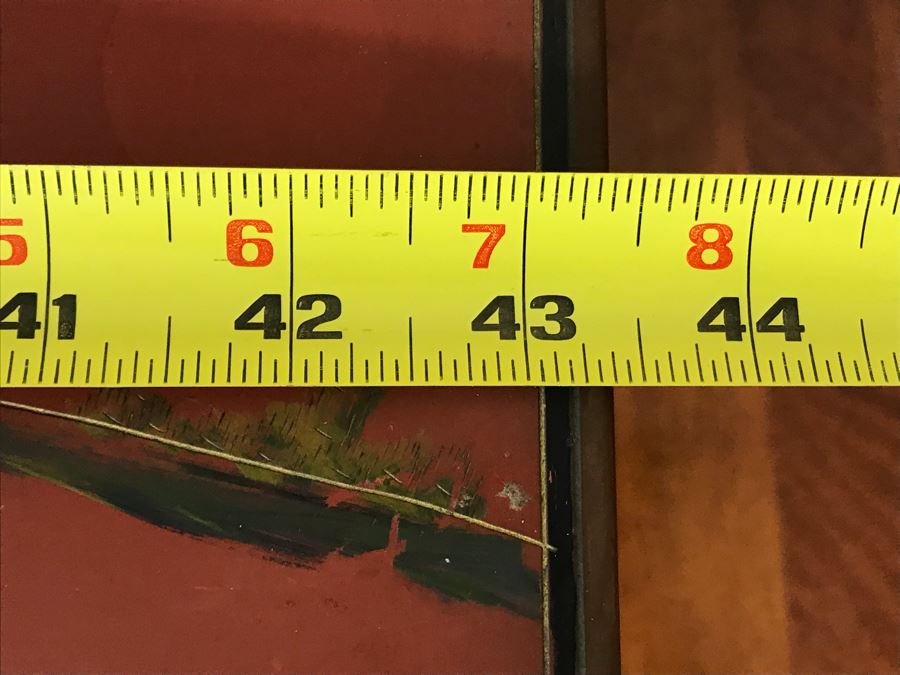 Vintage Chinese Ornate Hand Painted Credenza Cabinet Decorated On Front, Top And Sides 43W X 15D X 19H - See Photos [Photo 34]