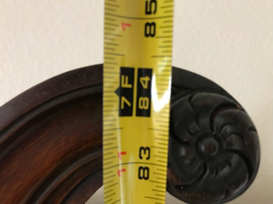 Vintage 2-Piece Wooden Breakfront Bookcase With Pull-Out Desk 56W X 15D X 84H [Photo 14]