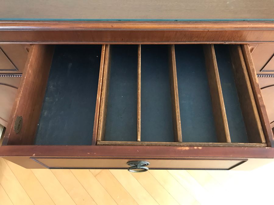 Vintage Irwin Pendleton Buffet Server With Silverware Drawers 48W X 18D X 36H [Photo 7]