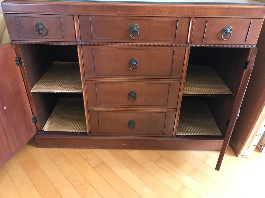Vintage Irwin Pendleton Buffet Server With Silverware Drawers 48W X 18D X 36H [Photo 10]
