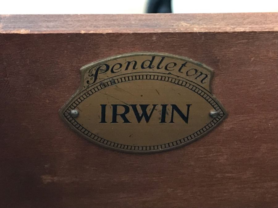 Vintage Irwin Pendleton Buffet Server With Silverware Drawers 48W X 18D X 36H [Photo 4]