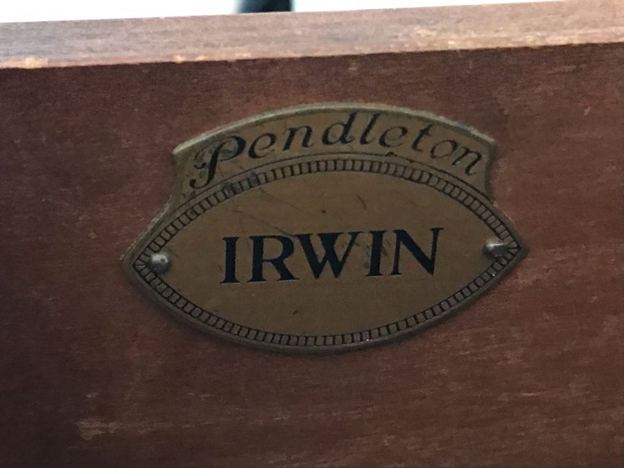 Vintage Irwin Pendleton Buffet Server With Silverware Drawers 48W X 18D X 36H [Photo 5]