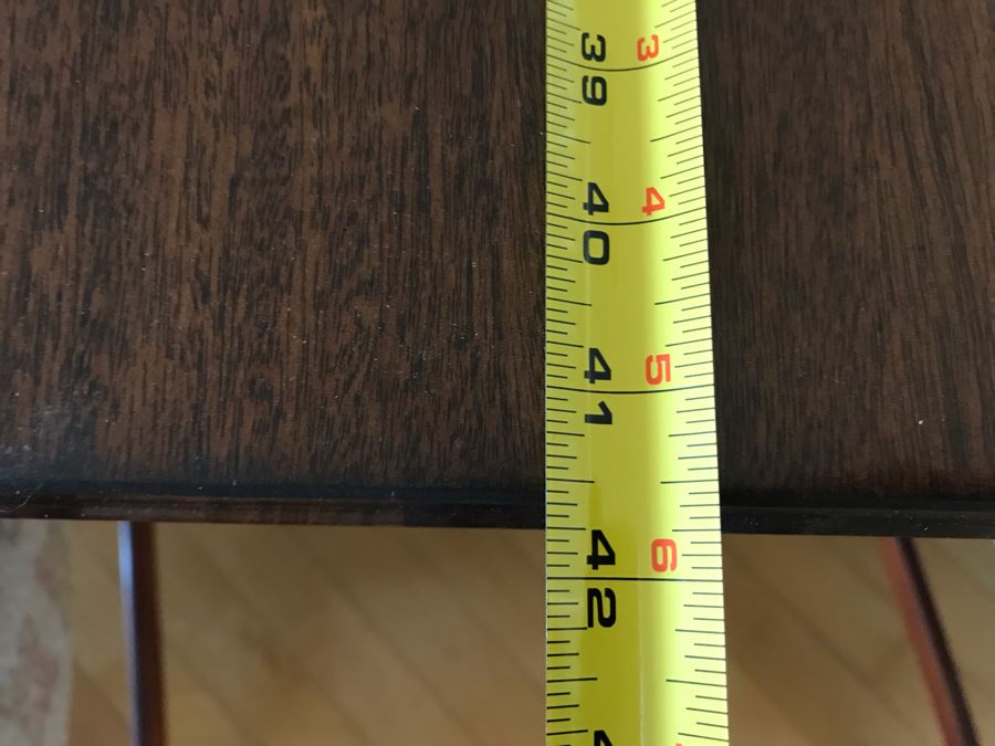 Vintage 3-Pedestal Drop-Leaf Dining Table With (6) Chairs And (2) Leaves - 63L X 42W X 29.5H Each Table Leaf Is 16W [Photo 16]