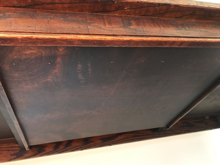 Stunning Antique Parquet Top Desk With Barley Twist Legs And Drawer 72W X 30D X 30H [Photo 12]