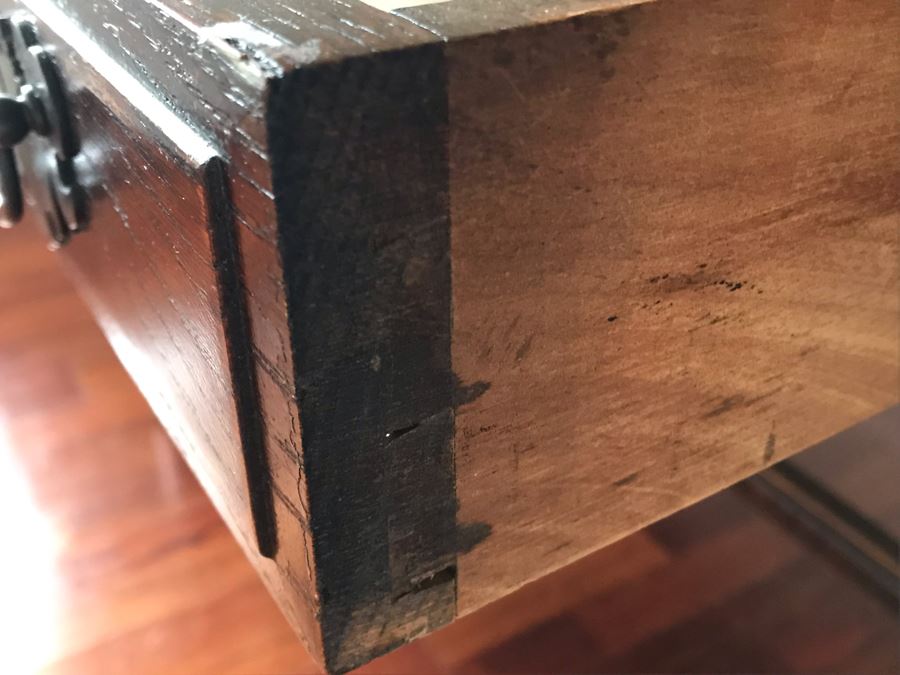 Vintage Leather Top 3-Drawer Desk 60W X 32D X 30.5H [Photo 11]