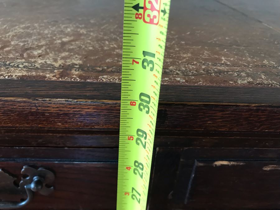 Vintage Leather Top 3-Drawer Desk 60W X 32D X 30.5H [Photo 16]