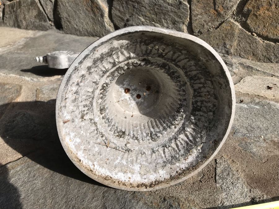 Large Vintage Pewter Metal Cross Sculpture 25H X 20W [Photo 11]