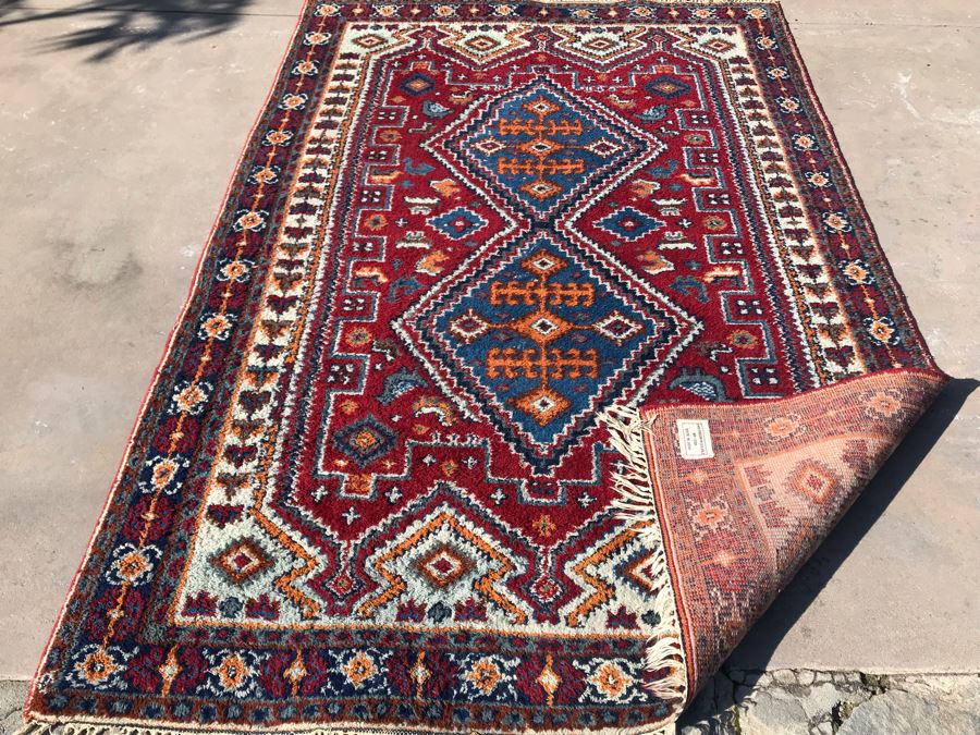 100% Virgin Wool Pile Area Rug Made In India 69 X 105 [Photo 5]