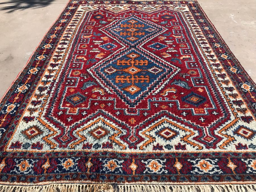 100% Virgin Wool Pile Area Rug Made In India 69 X 105 [Photo 4]