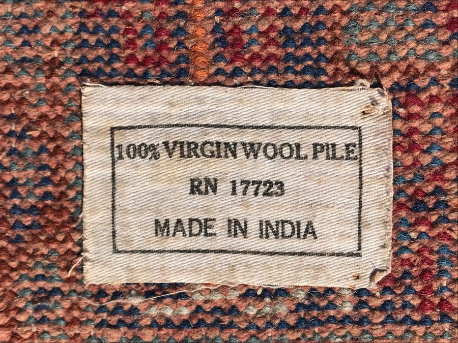 100% Virgin Wool Pile Area Rug Made In India 69 X 105 [Photo 6]