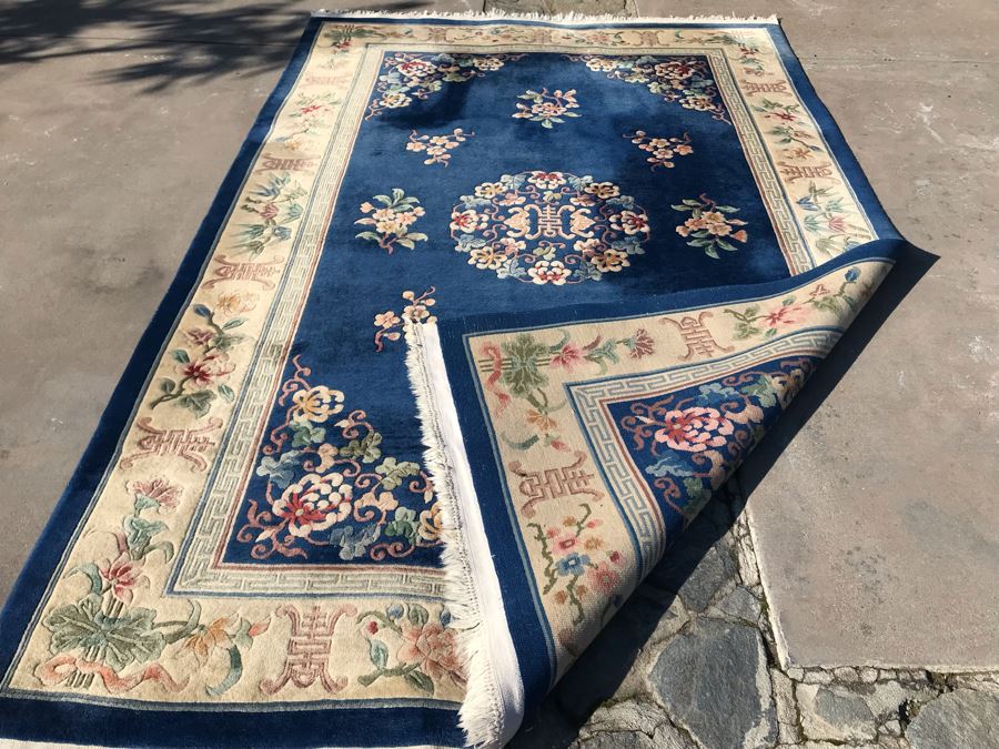Vintage Chinese Wool Area Rug 72 X 112 [Photo 11]
