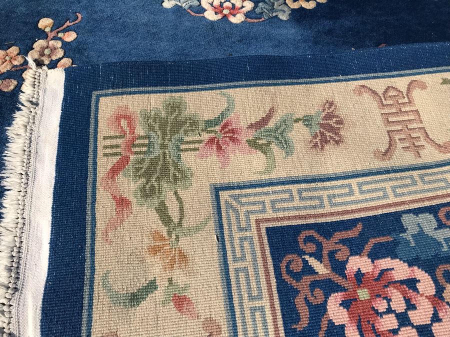 Vintage Chinese Wool Area Rug 72 X 112 [Photo 12]